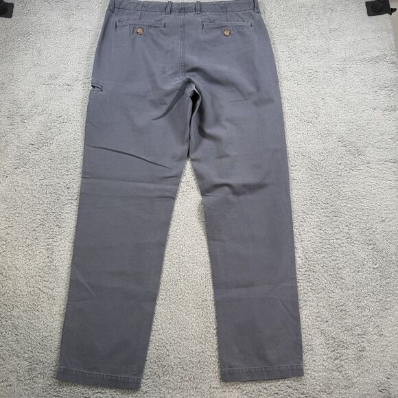 Carbon 2 Cobalt Pants Men's 34x31 Blue Cotton Flat Front Straight Leg - Picture 9 of 11